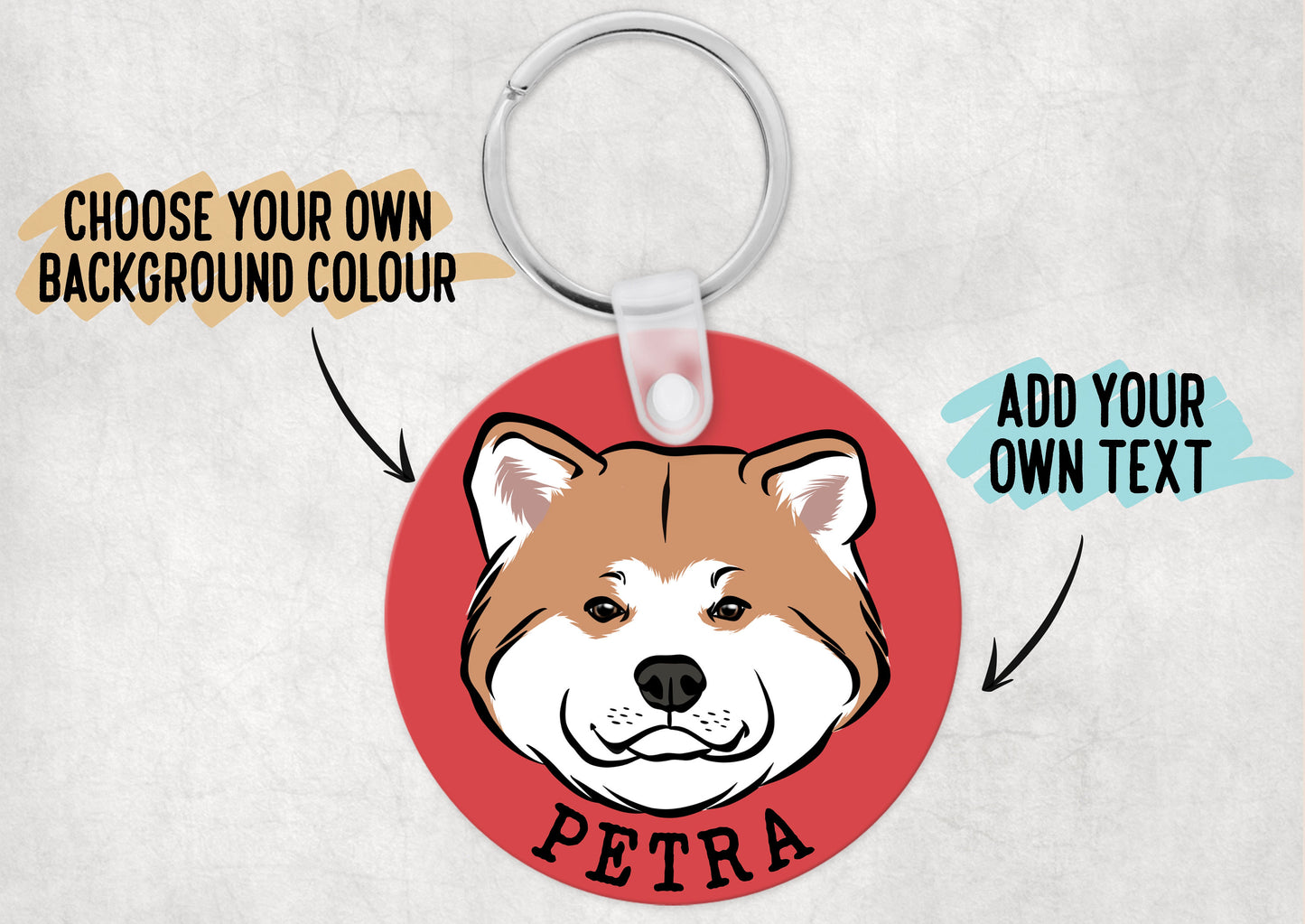 Akita Inu Keyring
