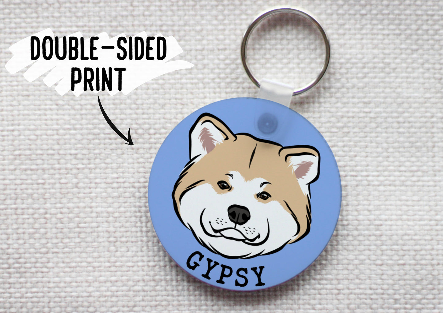 Akita Inu Keyring