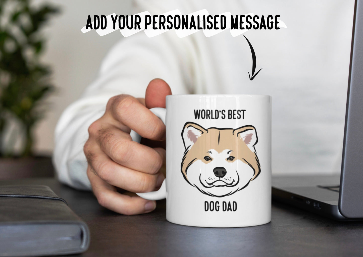 Personalised Akita Inu Mug