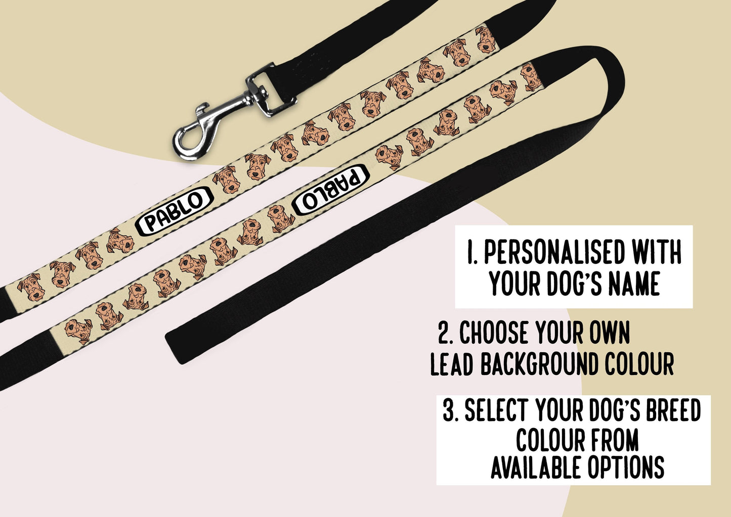 Airedale Terrier Dog Lead