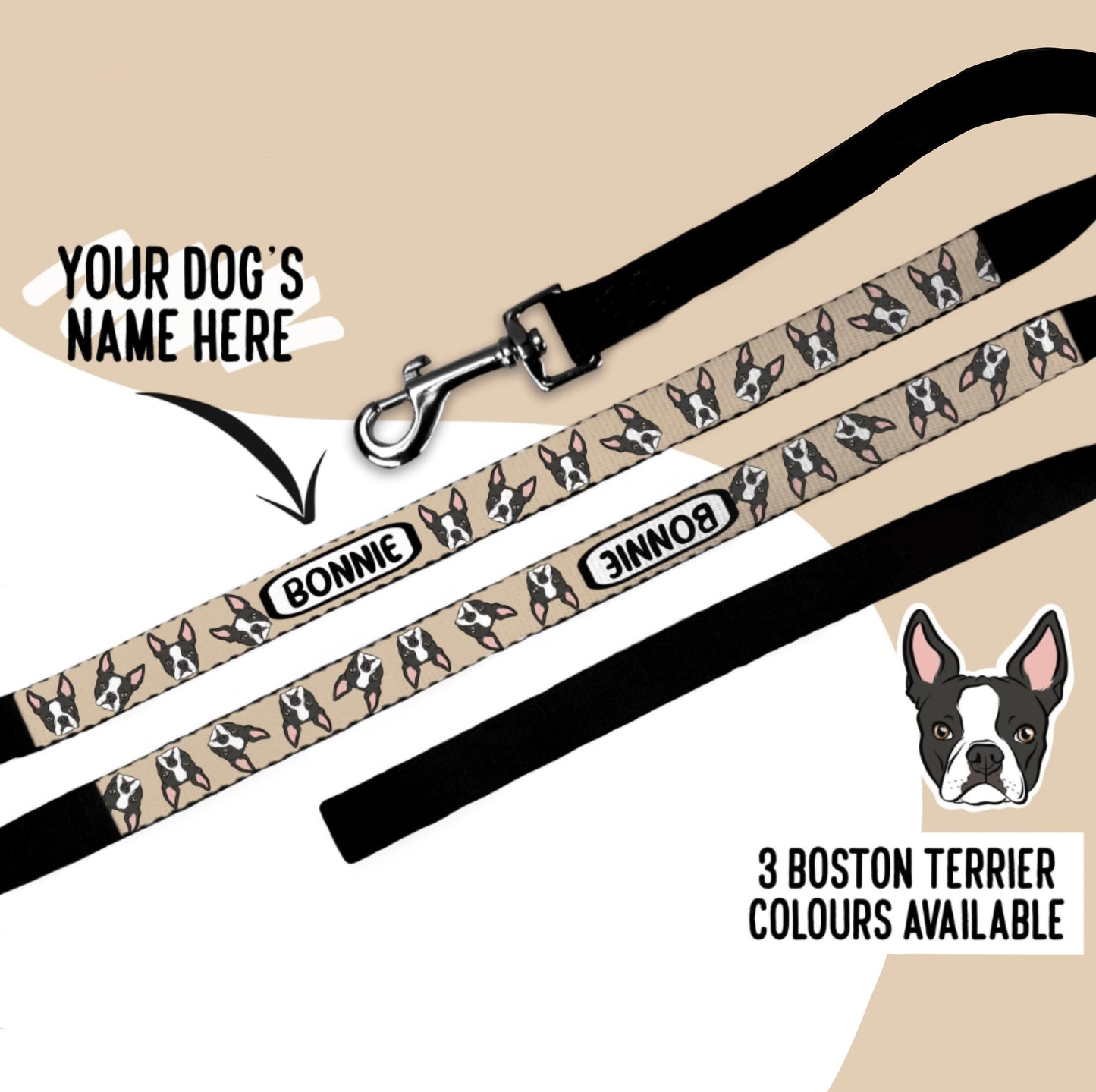 Boston Terrier Dog Lead