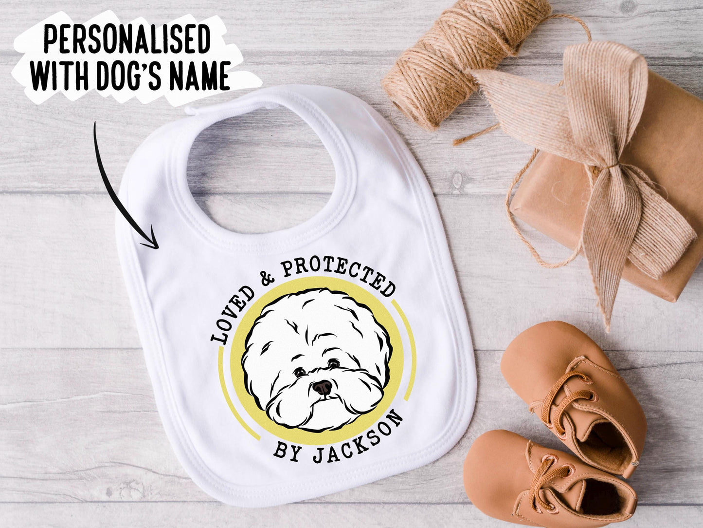 Bichon Frise Baby Bib