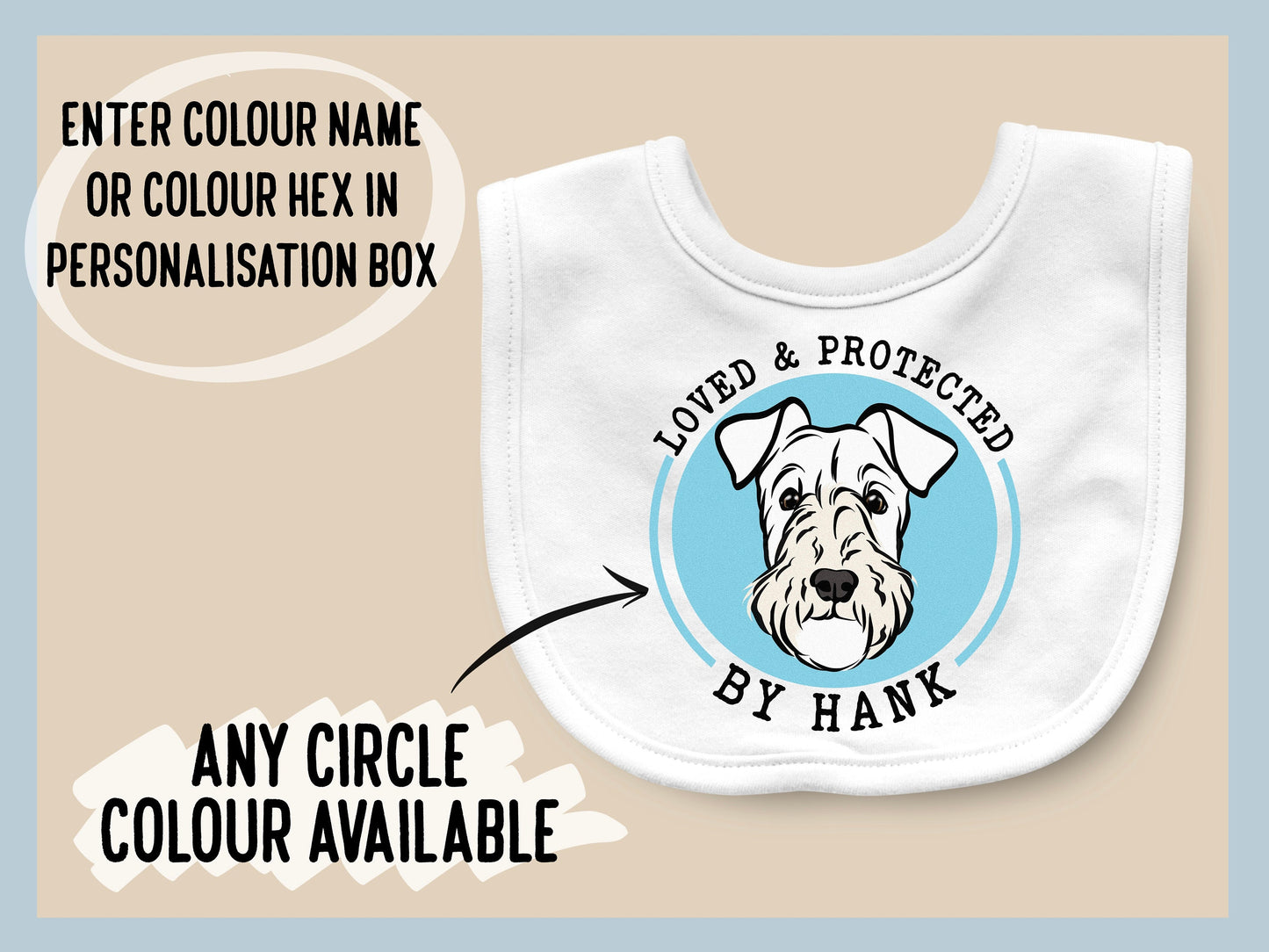 Wire Fox Terrier Baby Bib