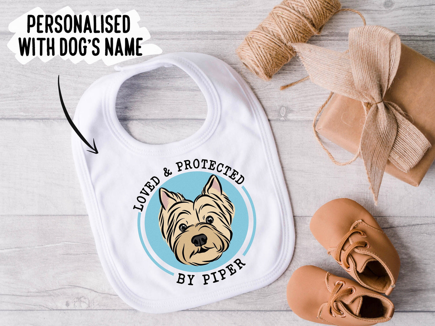 West Highland Terrier Baby Bib