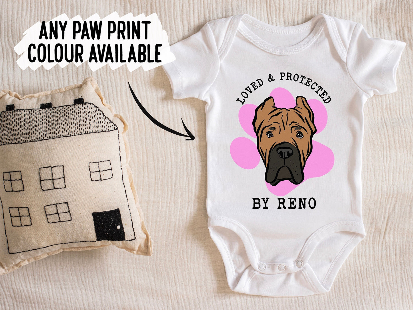 Cane Corso Baby Sleepsuit
