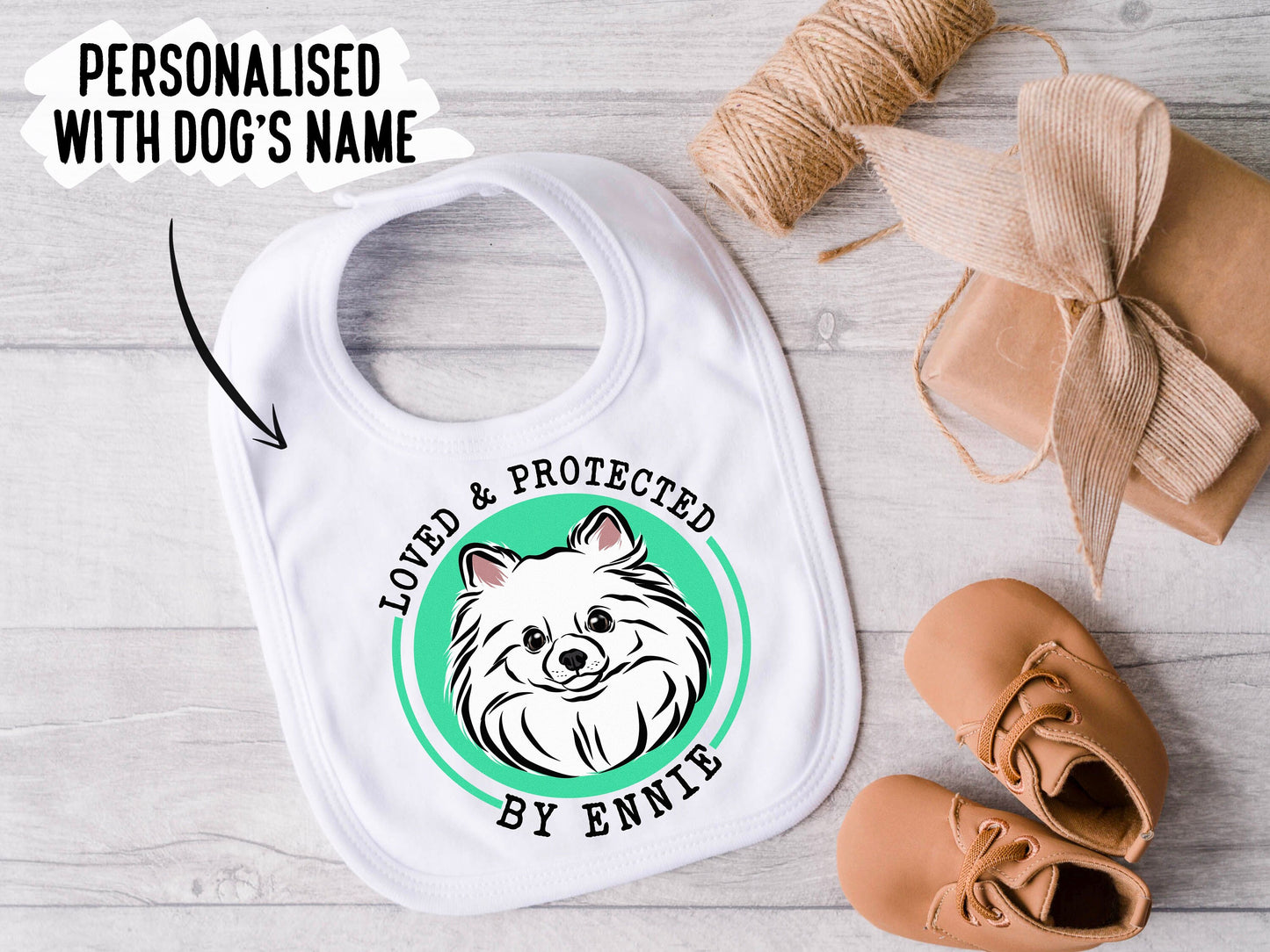 Pomeranian Baby Bib