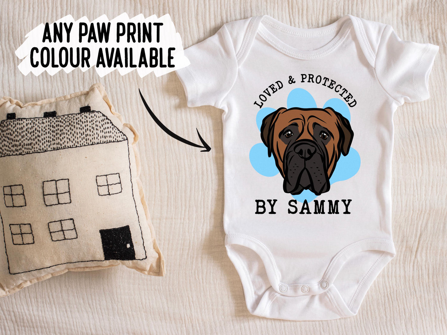 Bullmastiff Baby Sleepsuit
