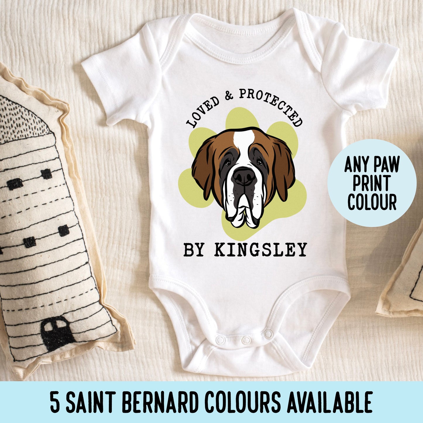 Saint Bernard Baby Sleepsuit