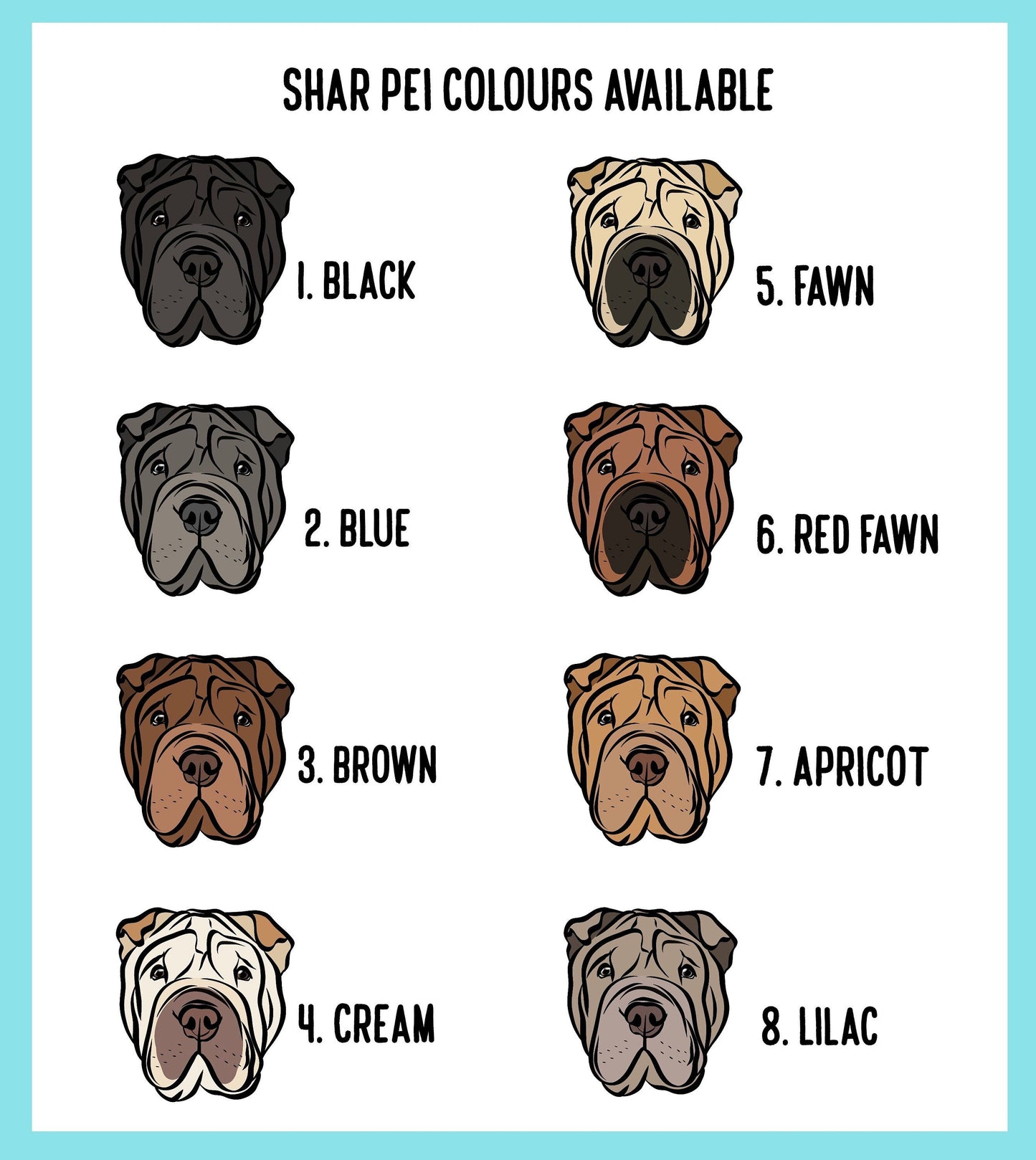 Shar Pei Baby Bib