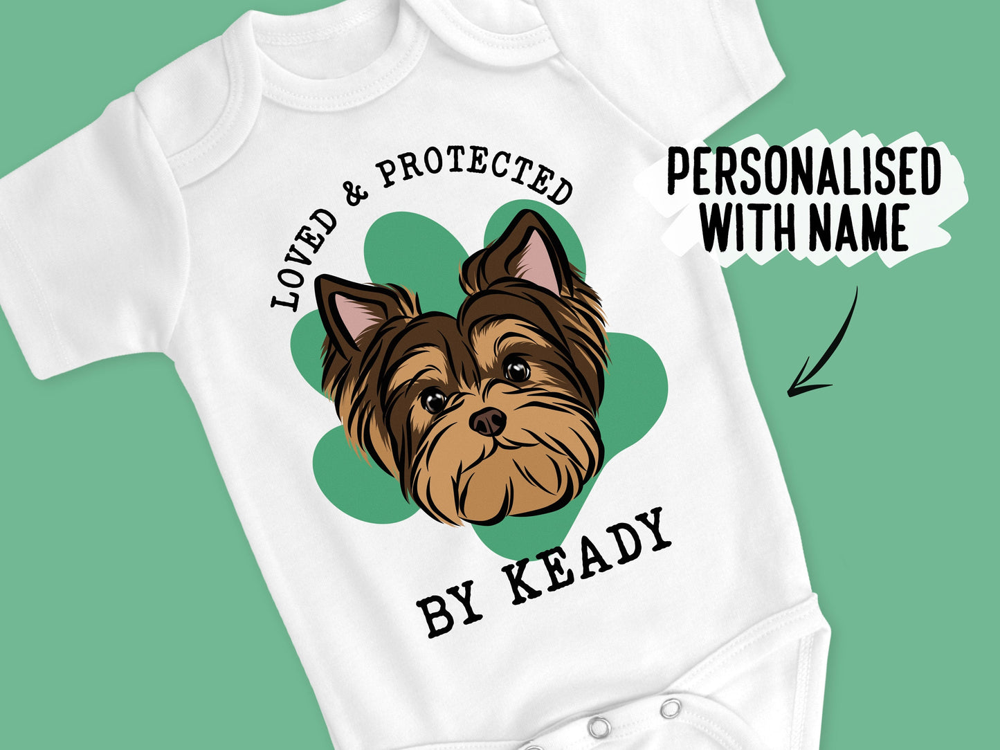 Yorkshire Terrier Baby Sleepsuit