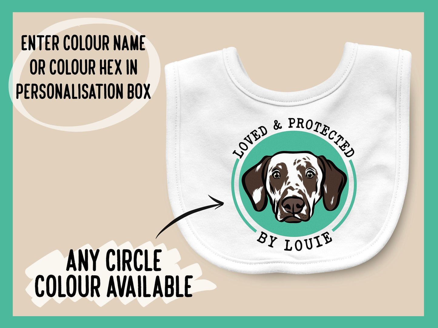 Dalmatian Dog Baby Bib