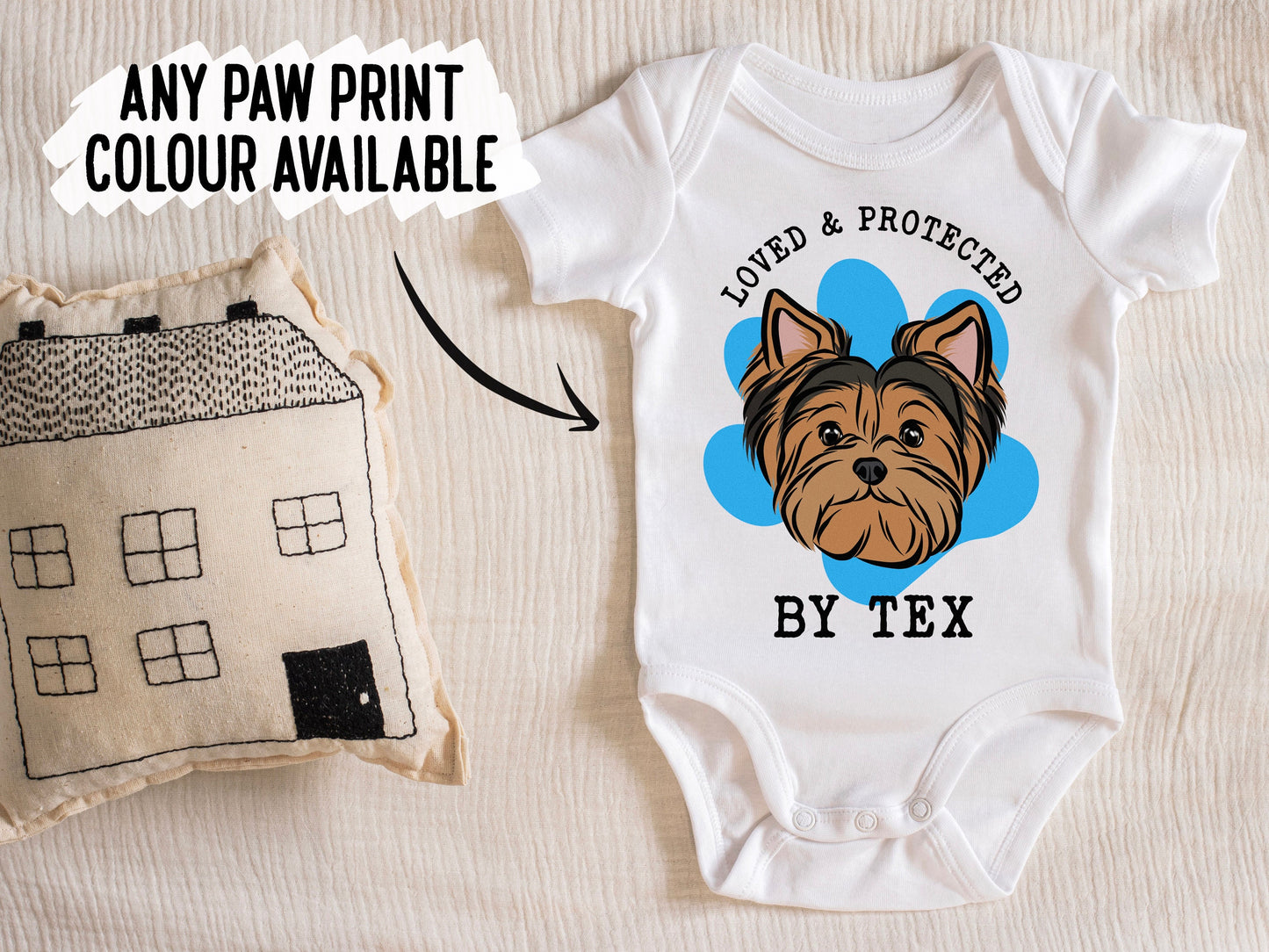 Yorkshire Terrier Baby Sleepsuit