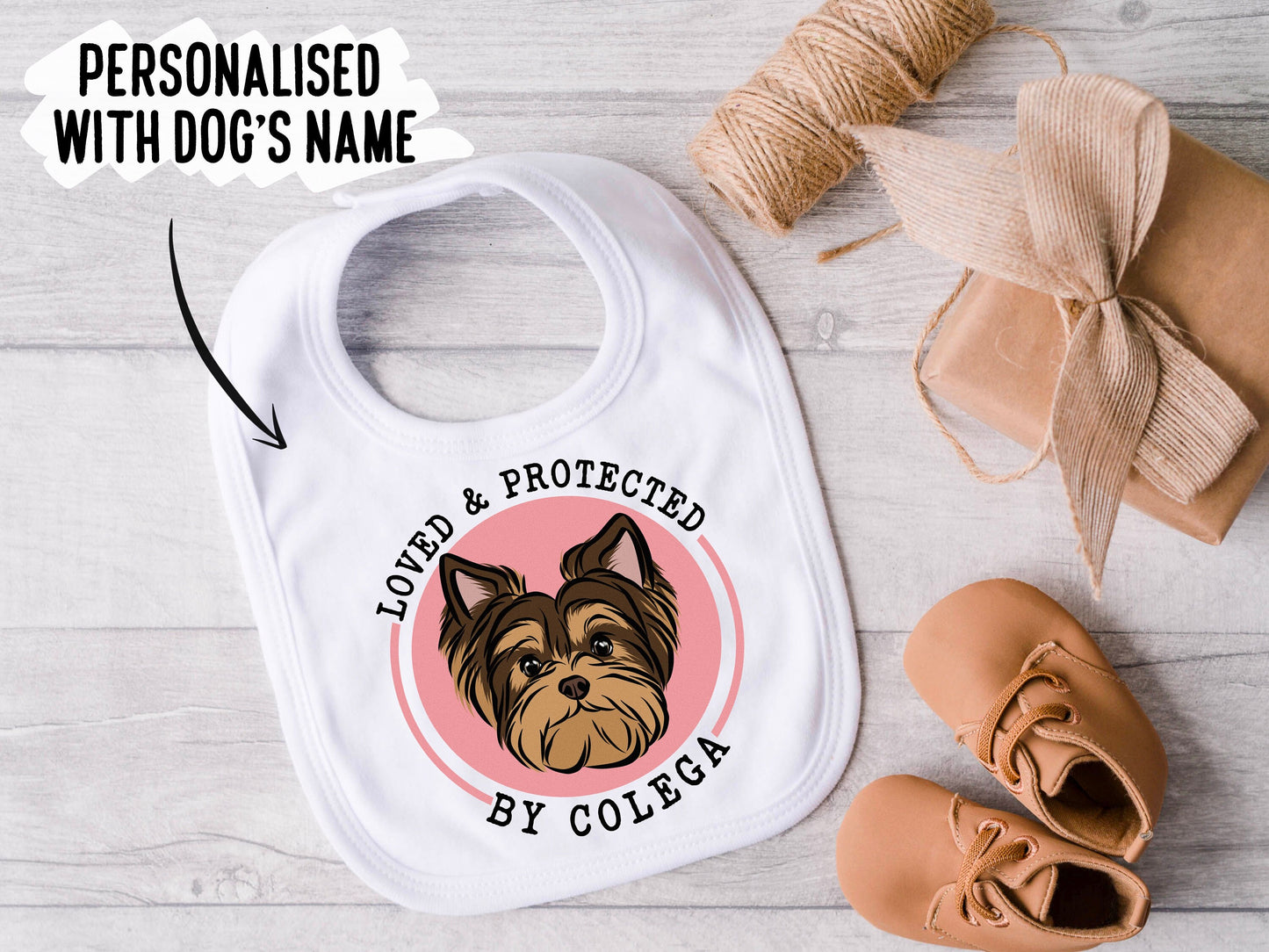 Yorkshire Terrier Baby Bib