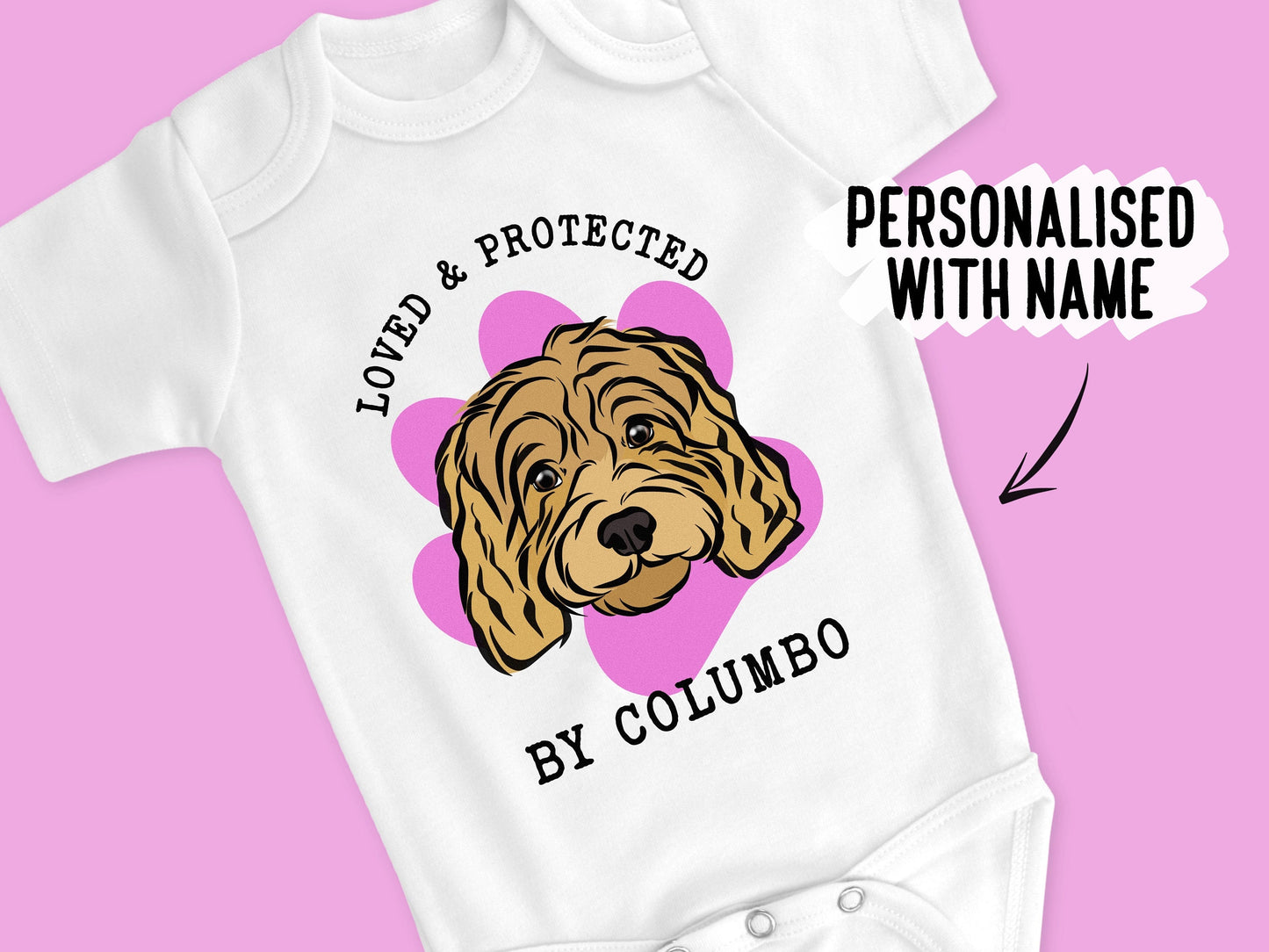 Cavapoo Baby Sleepsuit
