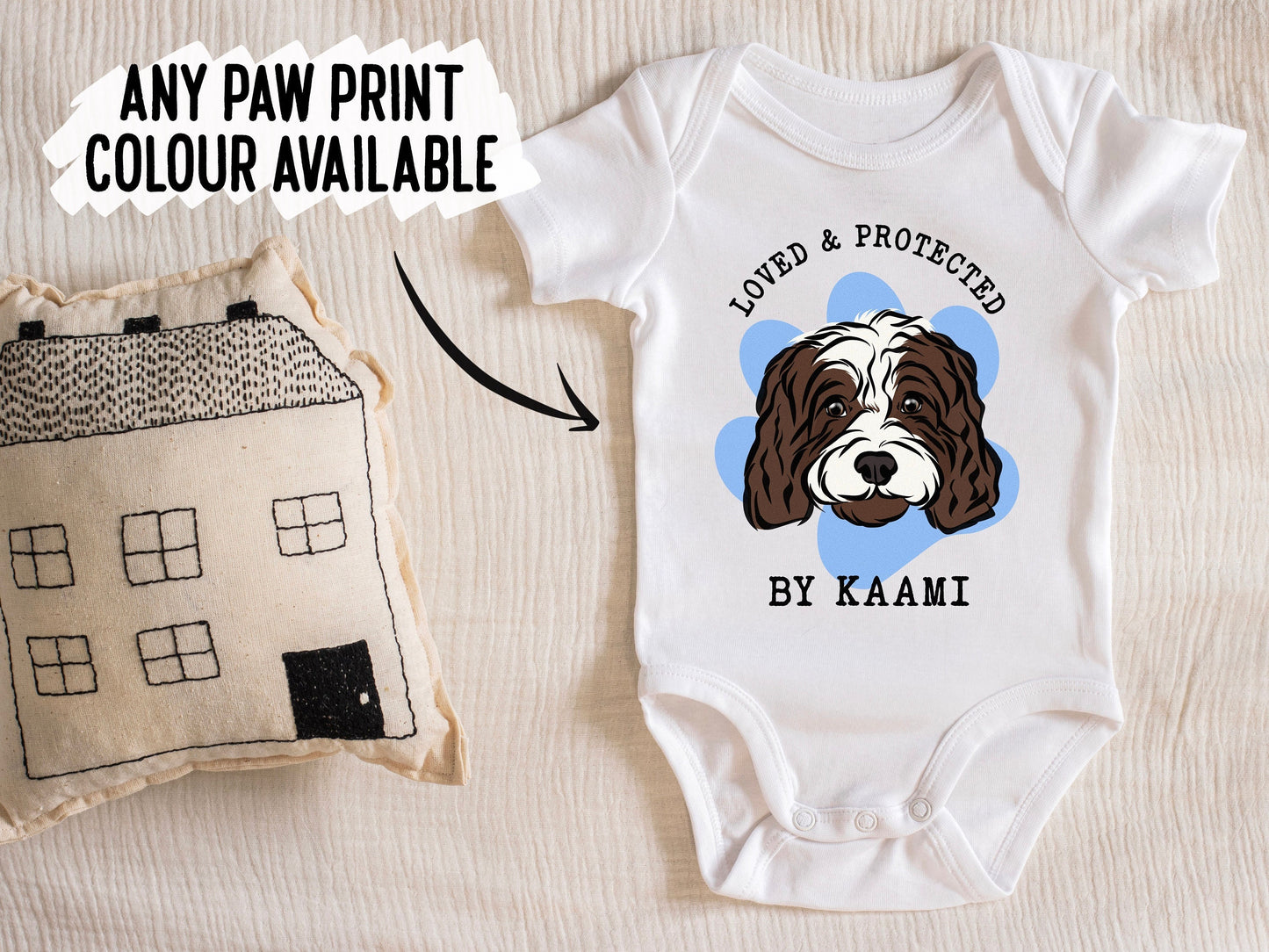 Cavapoo Baby Sleepsuit