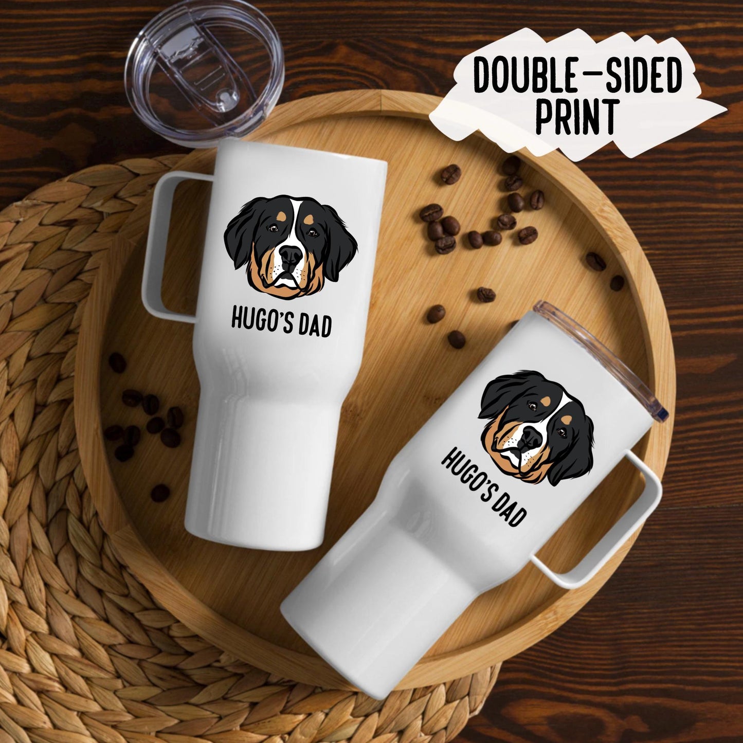 Bernese Mountain Dog Travel Mug