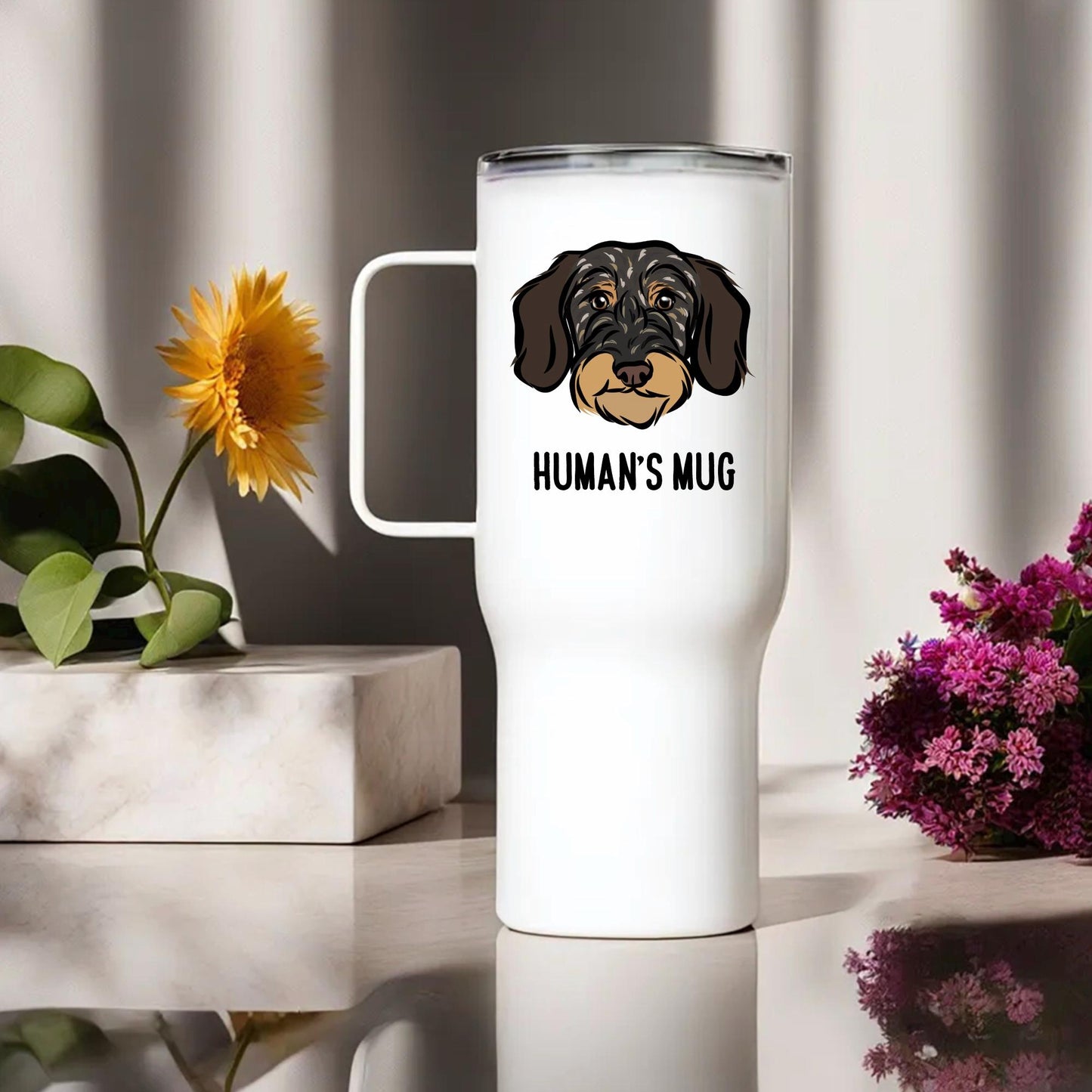 Wire Haired Dachshund Travel Mug