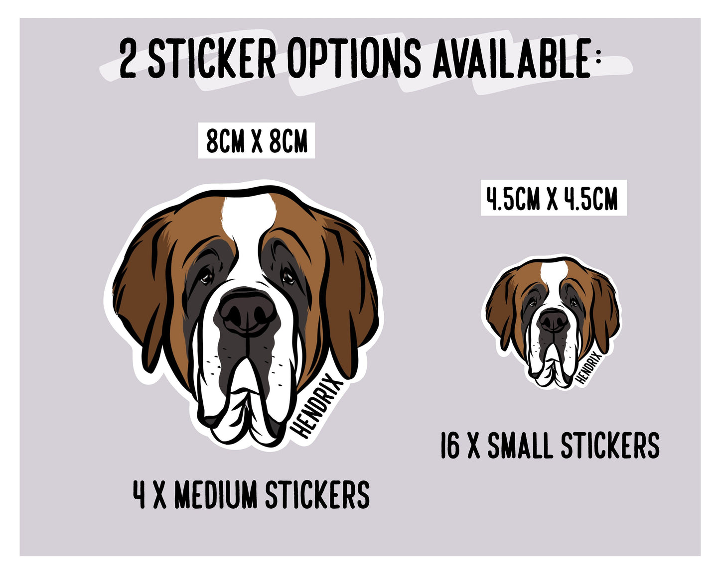 Saint Bernard Stickers