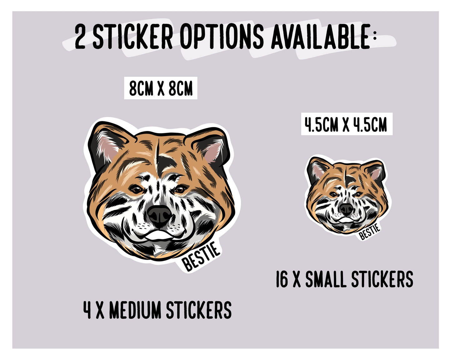 Akita Inu Stickers