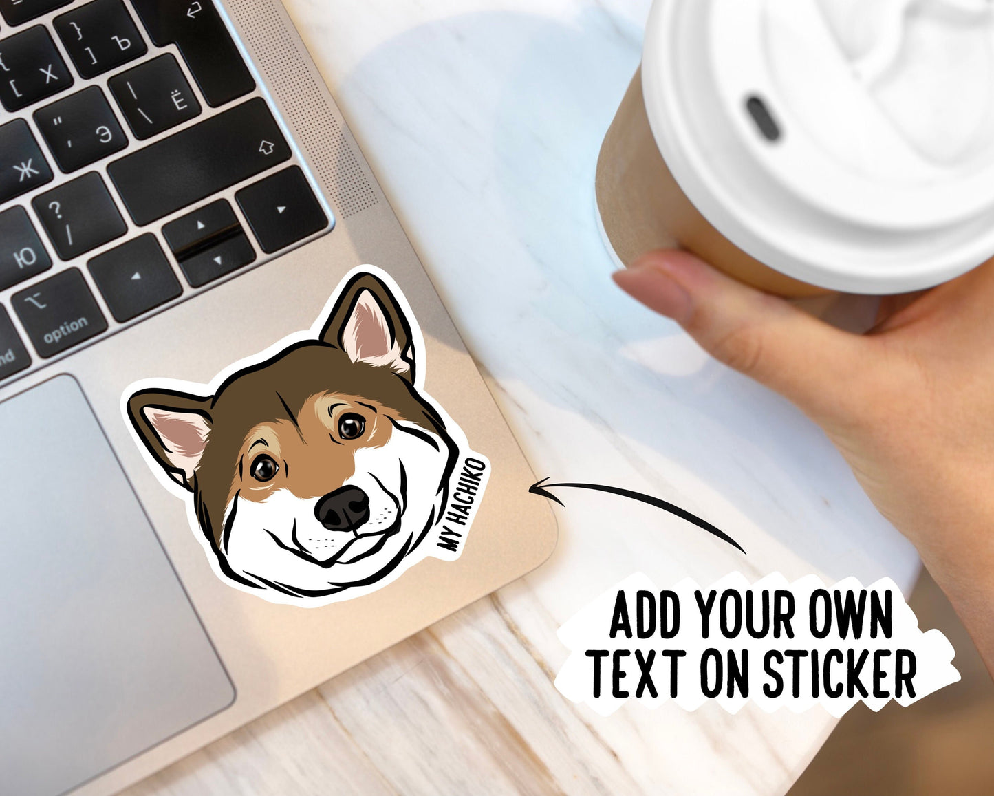 Shiba Inu Face Stickers