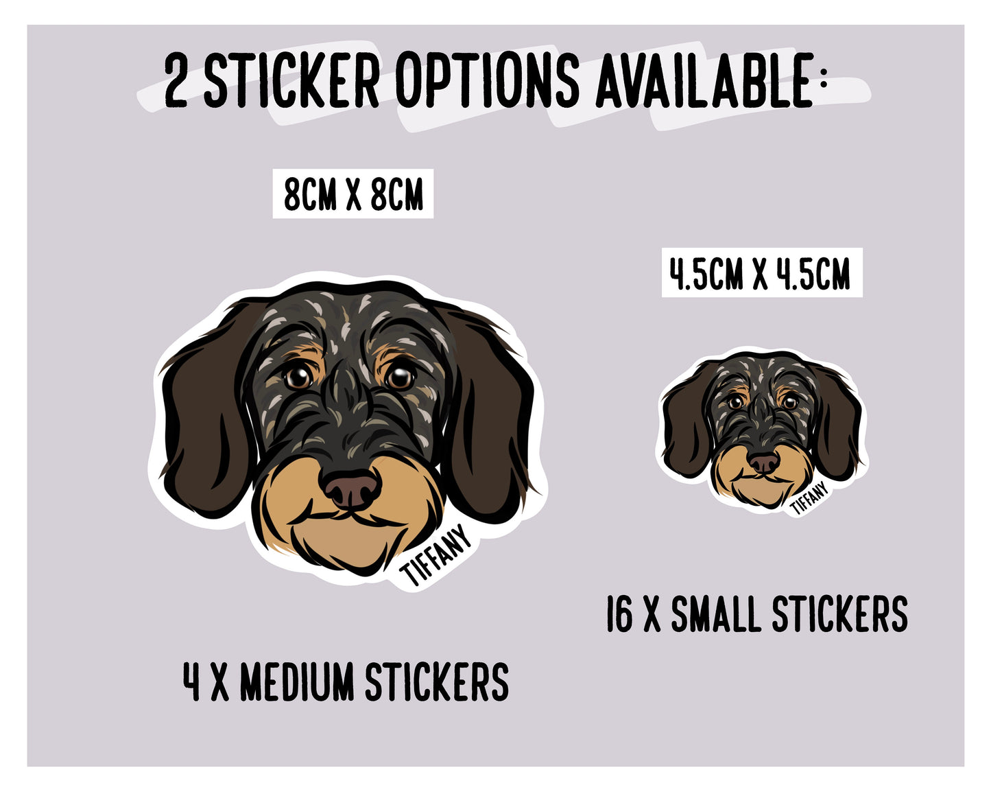 Wire Haired Dachshund Stickers