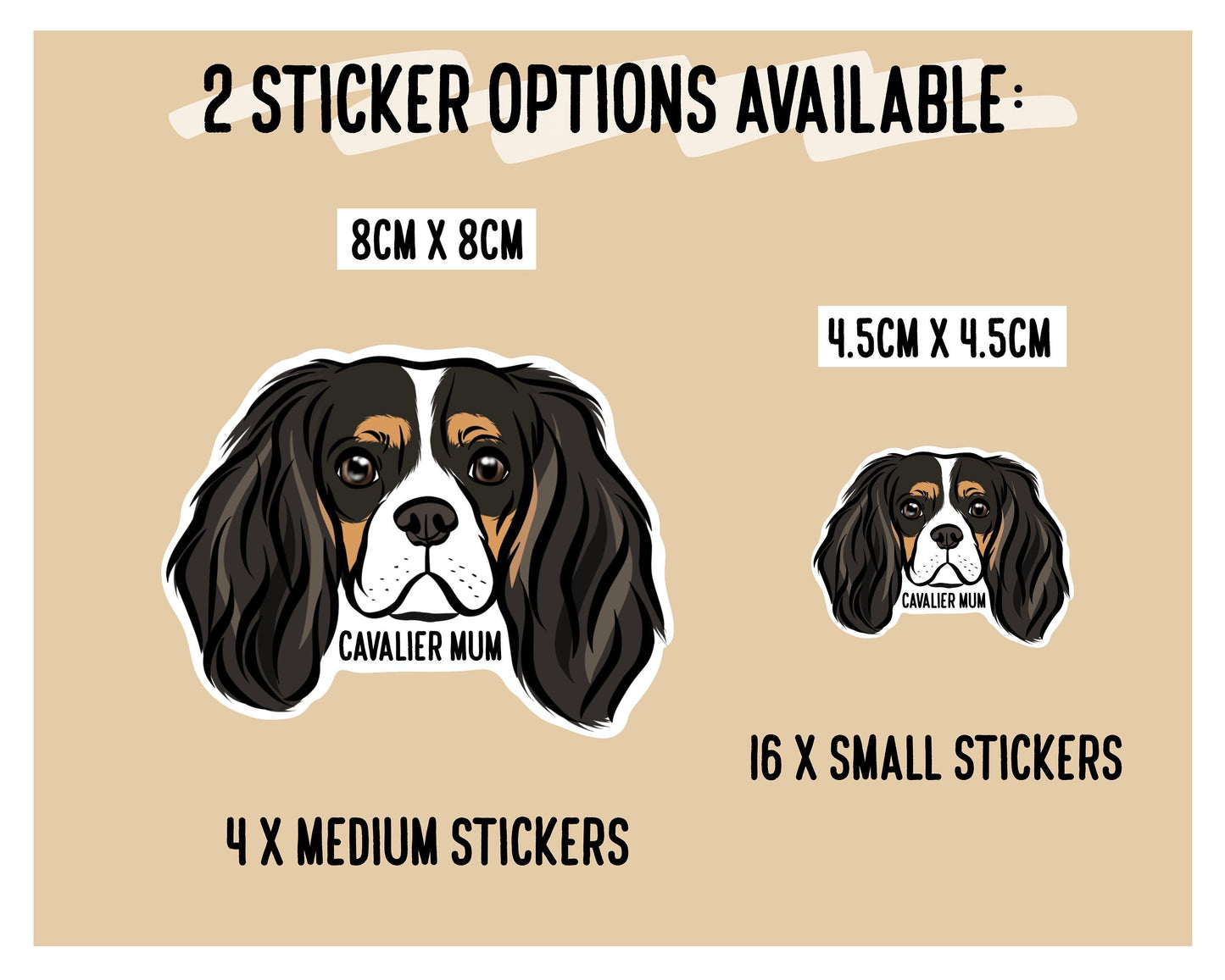 Cavalier King Charles Spaniel Stickers