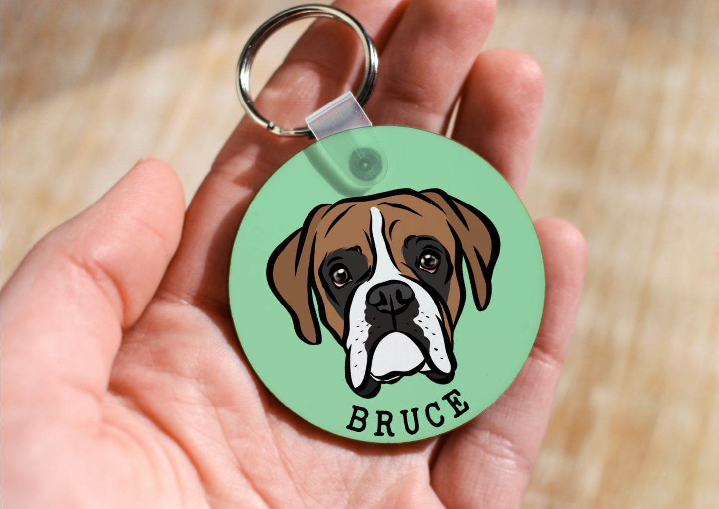 Personalised Boxer Keyring