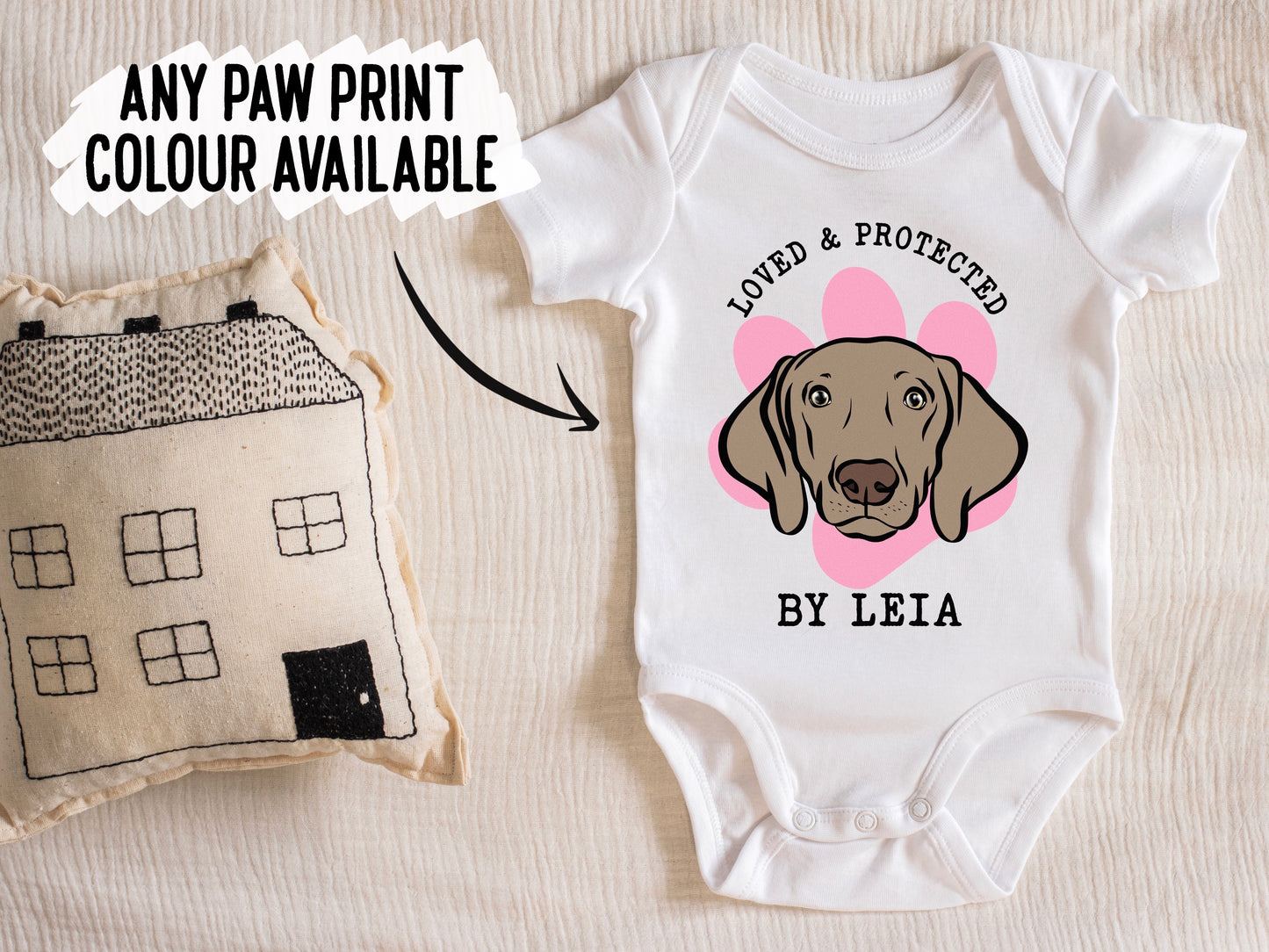 Weimaraner Baby Onesie