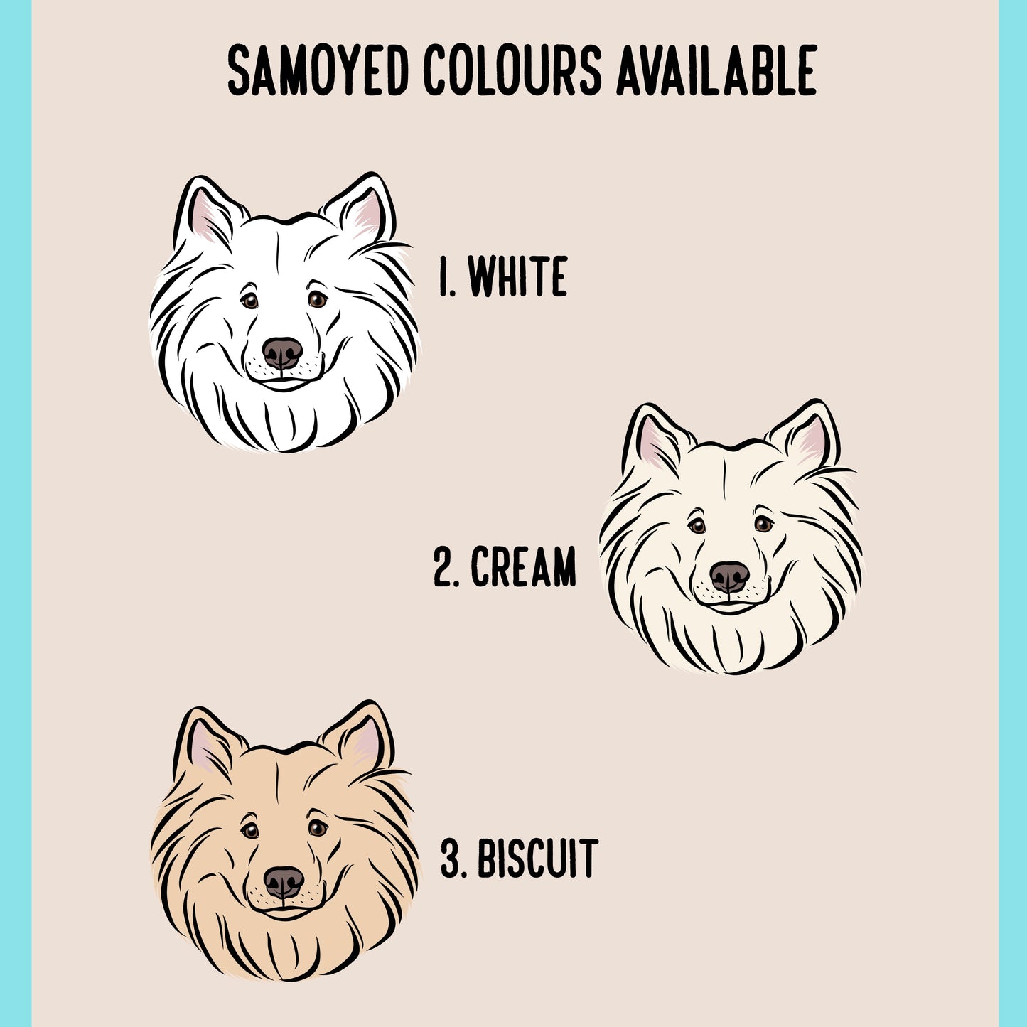 Personalised Samoyed Keyring