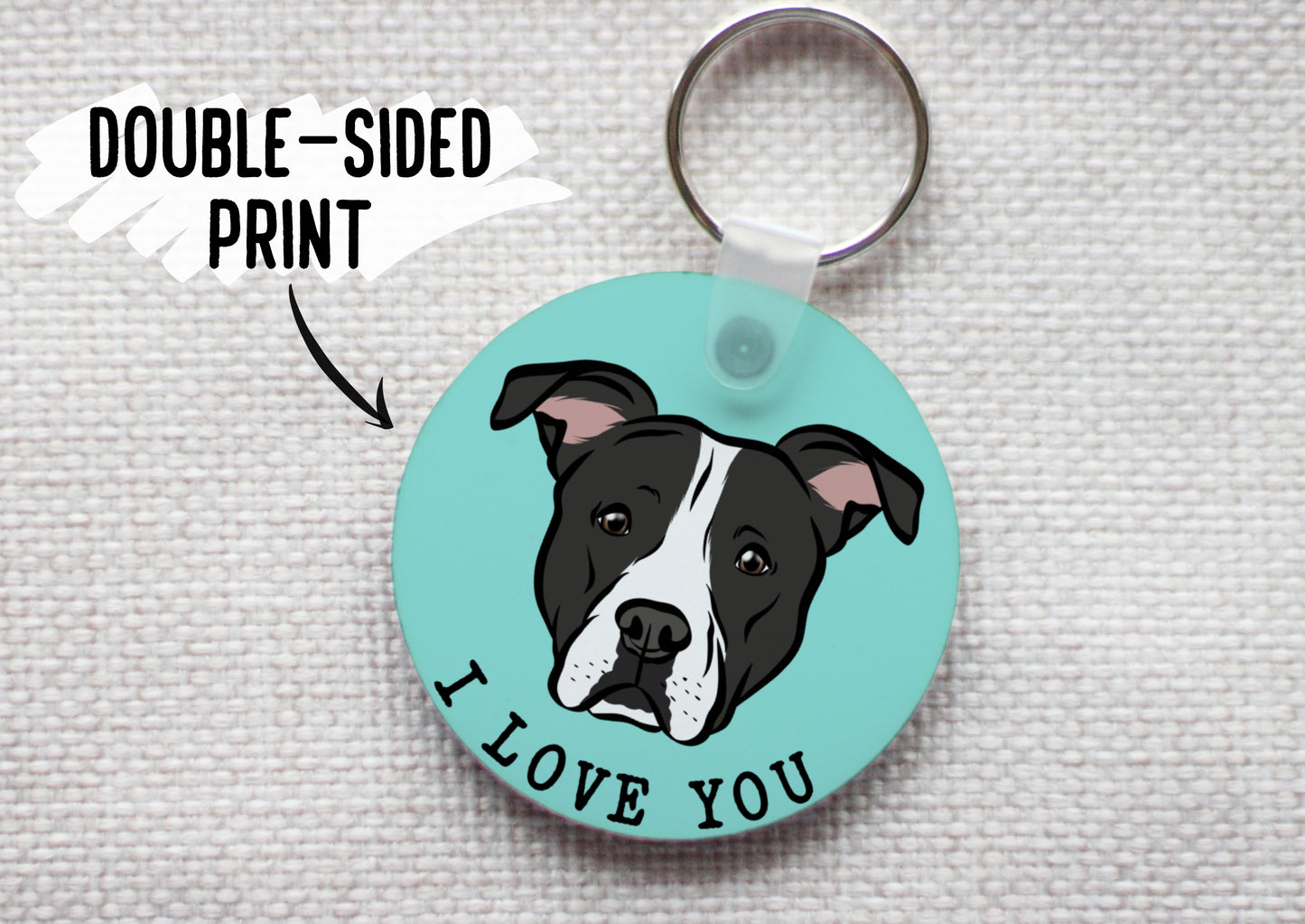 Staffordshire Bull Terrier Keyring