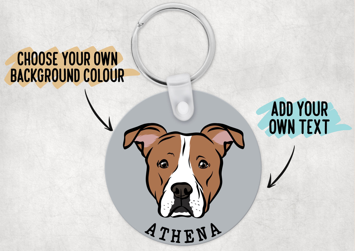 Staffordshire Bull Terrier Keyring