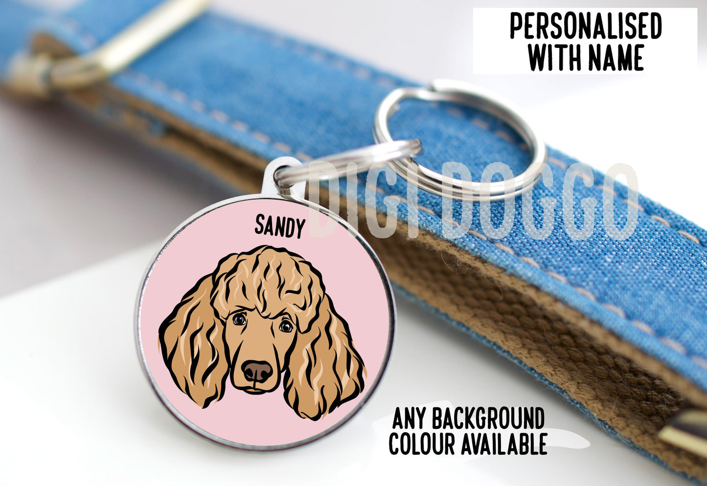 Poodle ID Tag