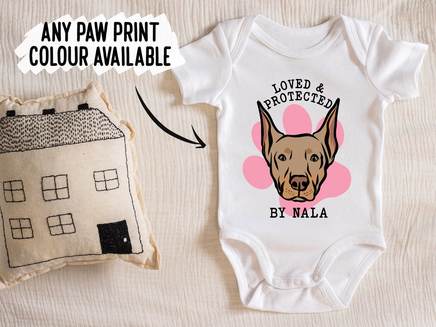 Doberman Baby Onesie