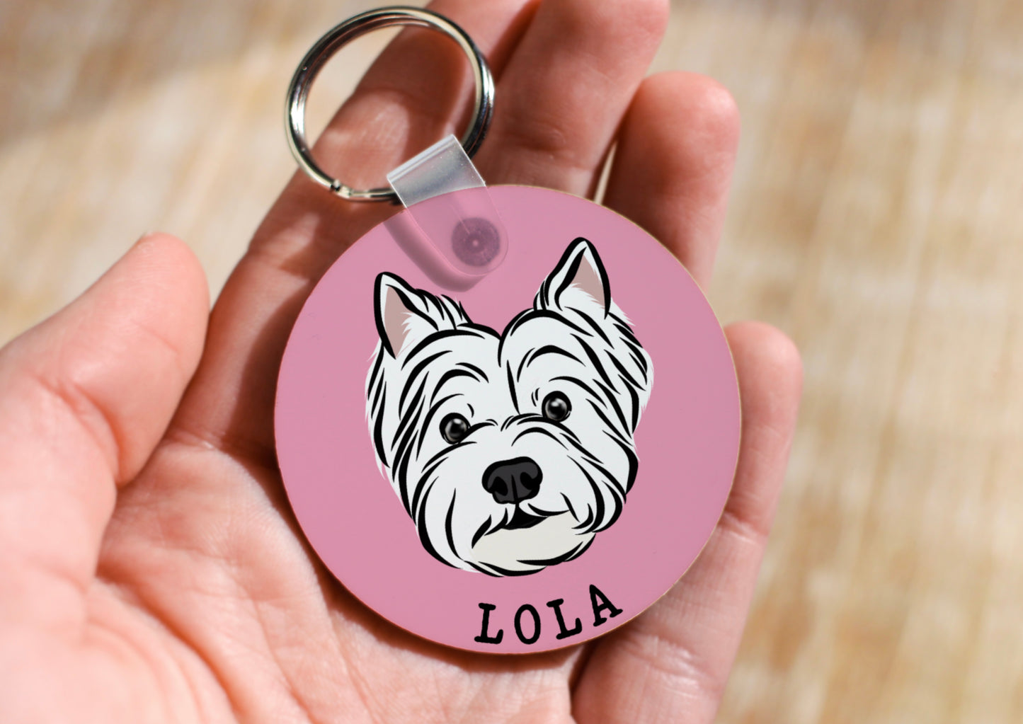 West Highland Terrier Keyring