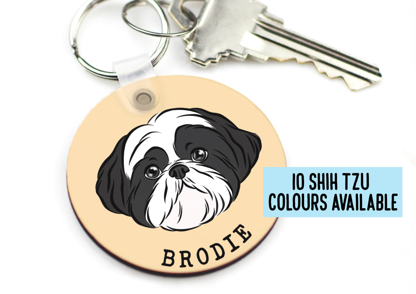 Personalised Shih Tzu Keyring