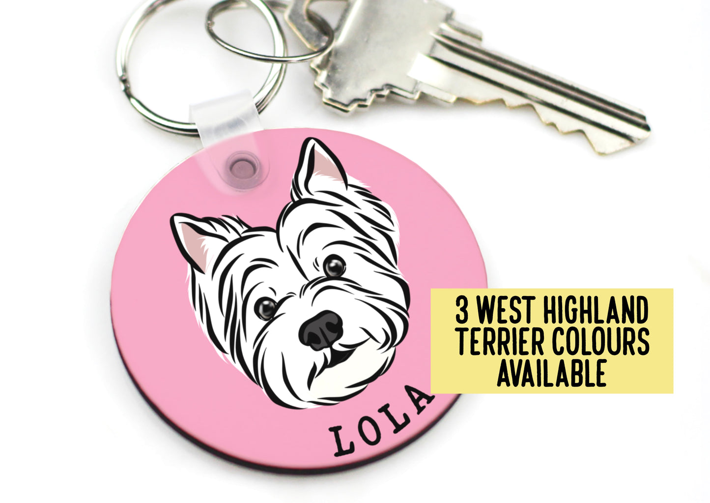 West Highland Terrier Keyring