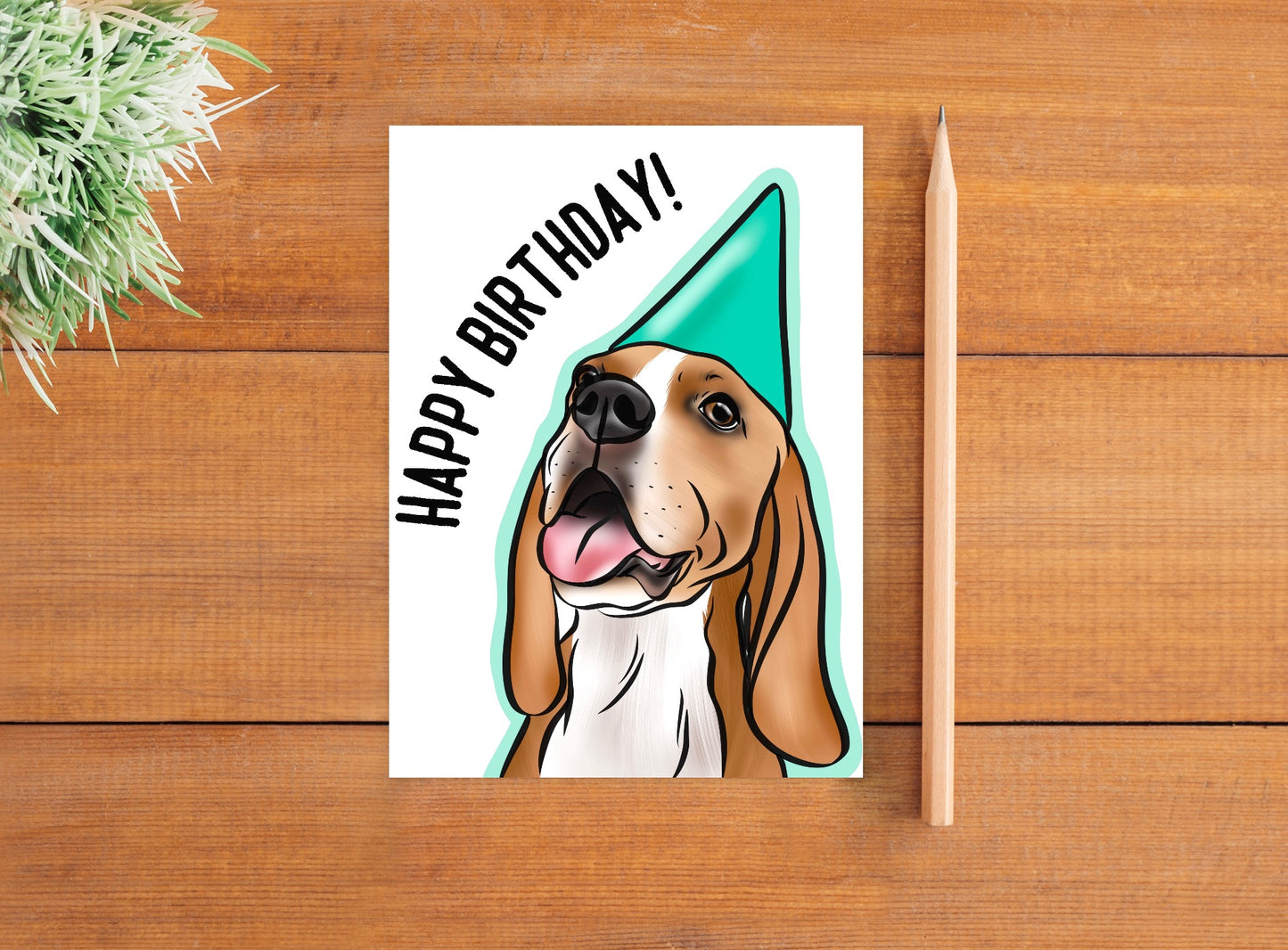 Beagle Birthday Card