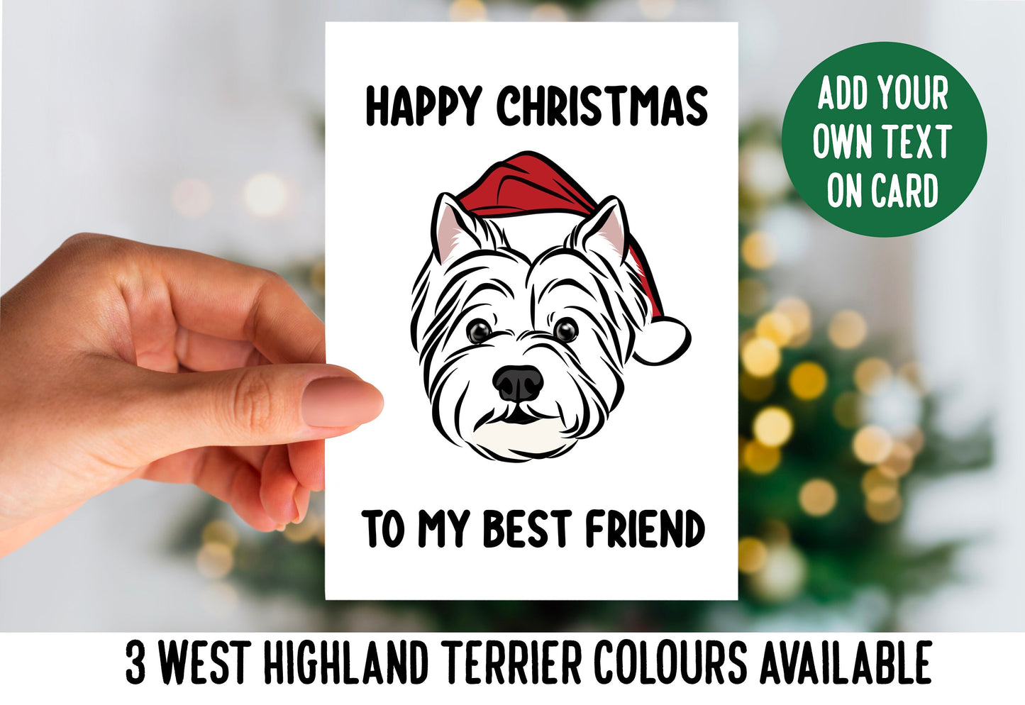 West Highland Terrier Christmas Card
