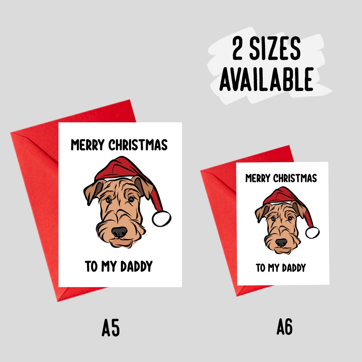 Airedale Terrier Christmas Card