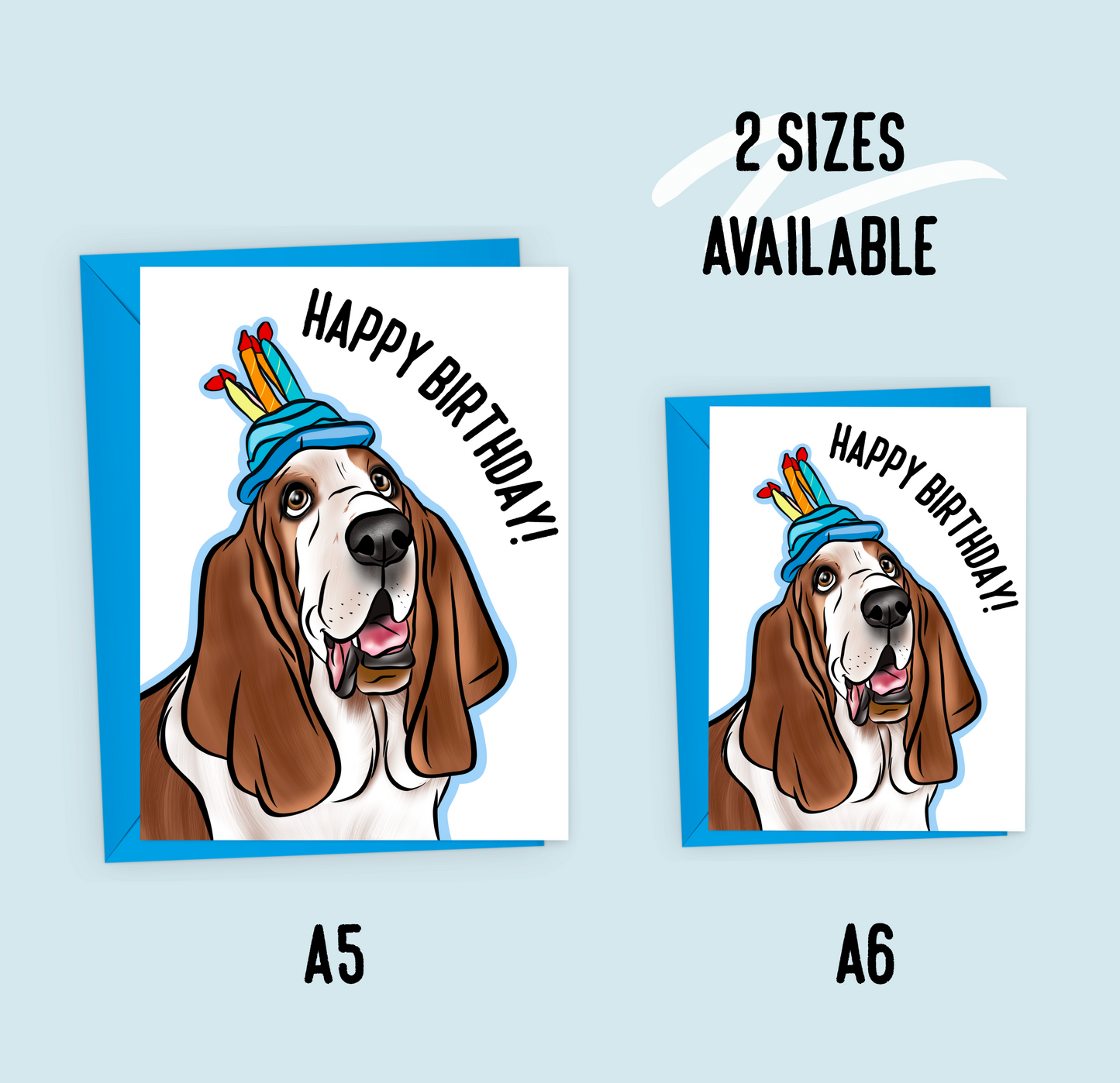 Basset Hound Birthday Card