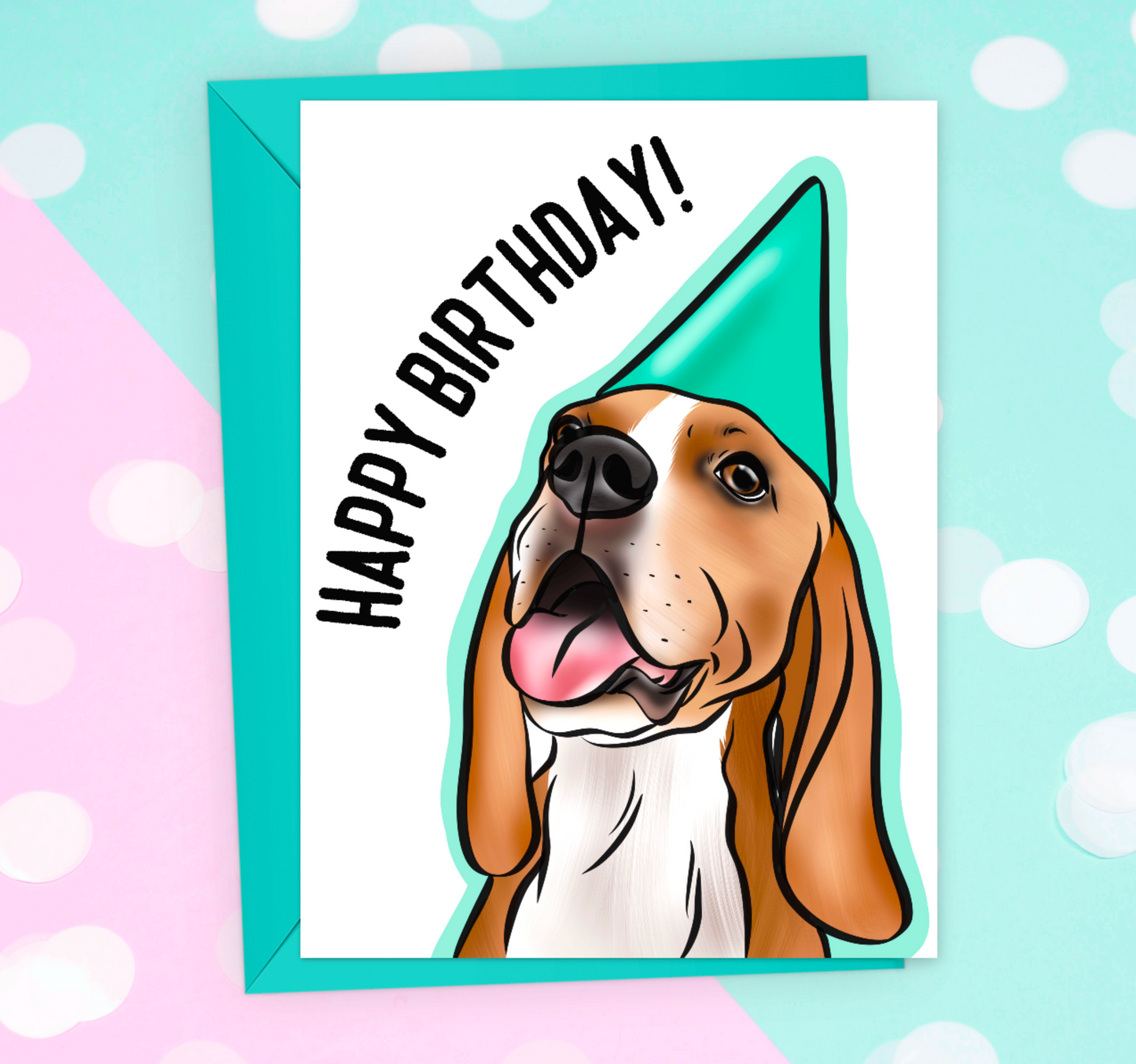 Beagle Birthday Card