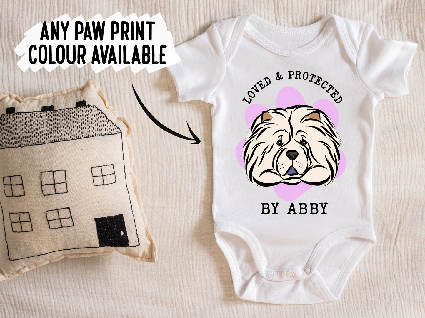 Chow Chow Baby Onesie
