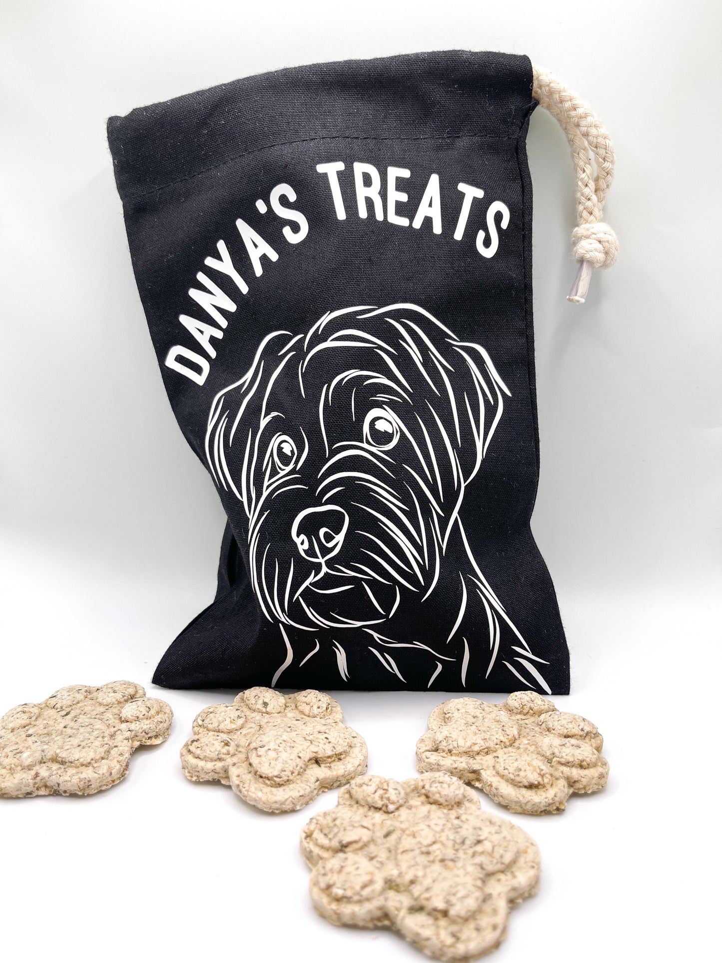 Pet Portrait Treat Bag (Black)