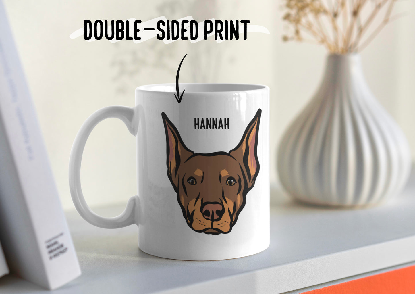 Personalised Doberman Mug
