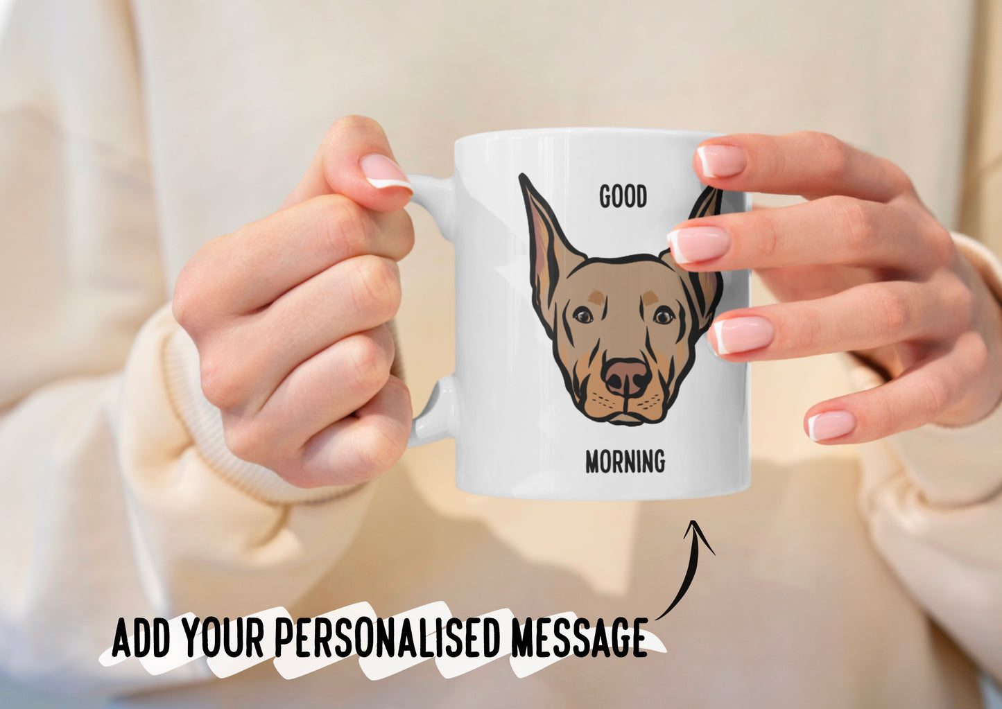 Personalised Doberman Mug