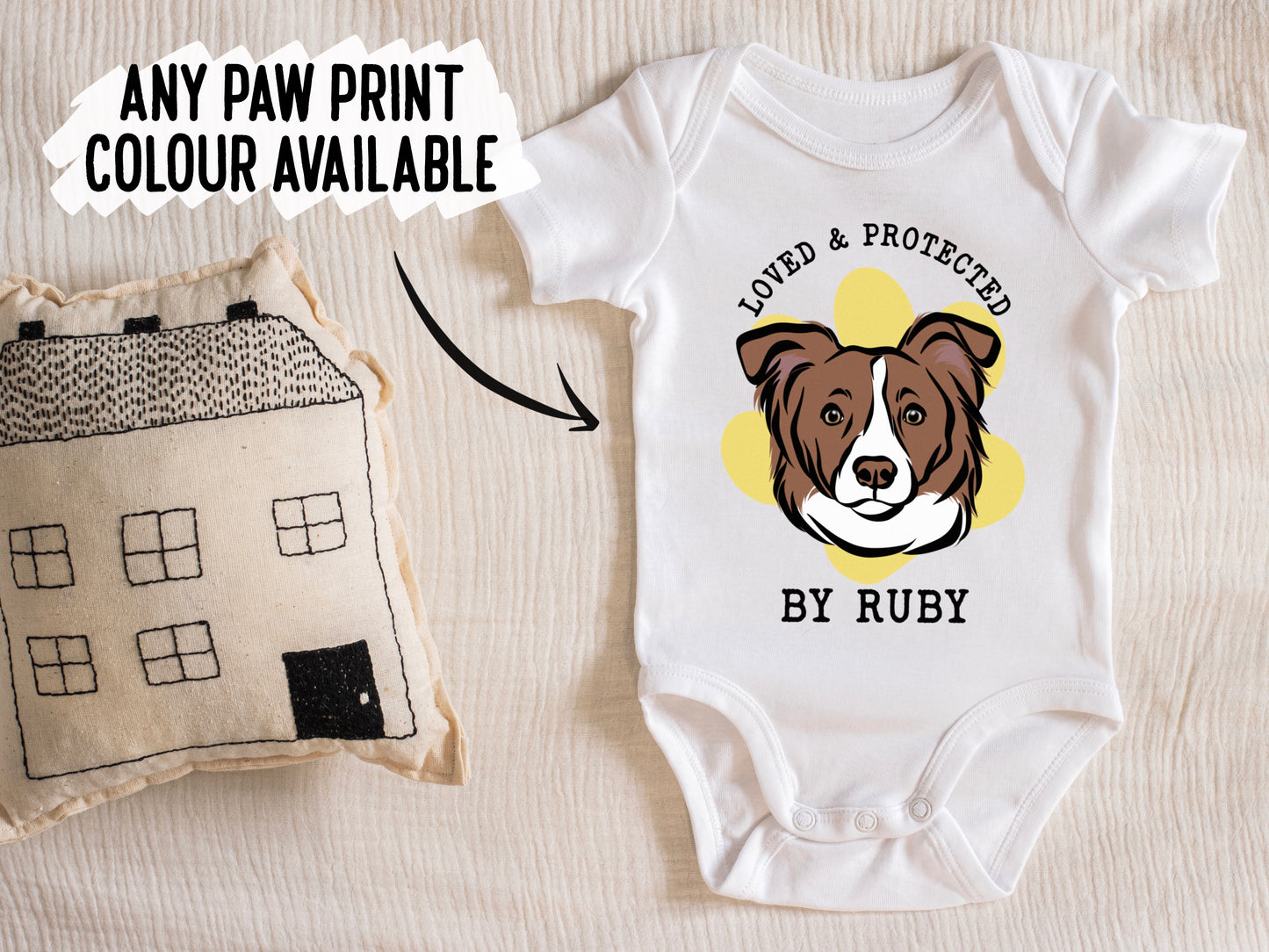 Border Collie Baby Onesie