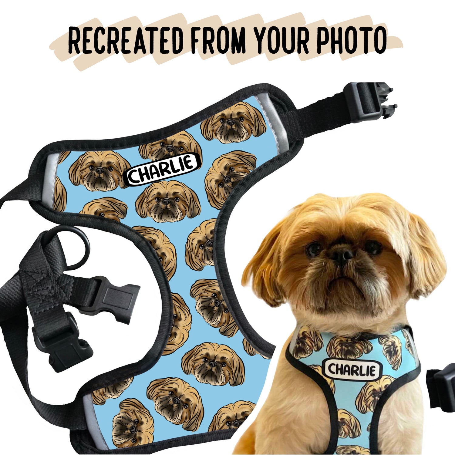 Bespoke Dog Portrait Harness