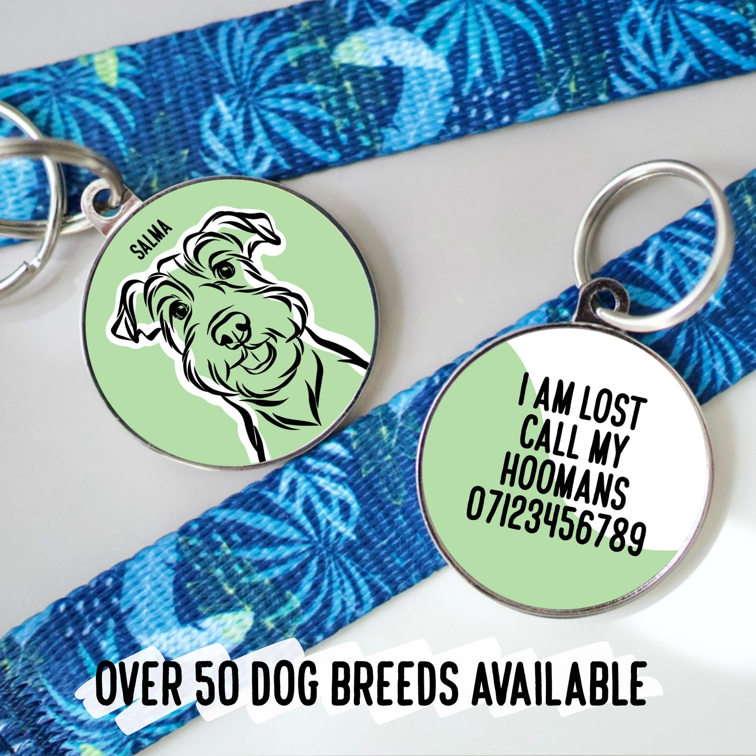 Outline Dog Breed ID Tags