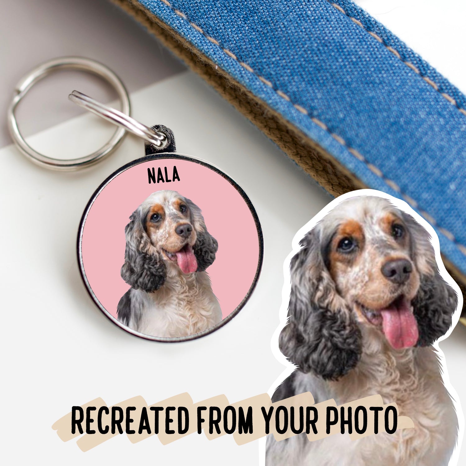 Pet Photo ID Tag