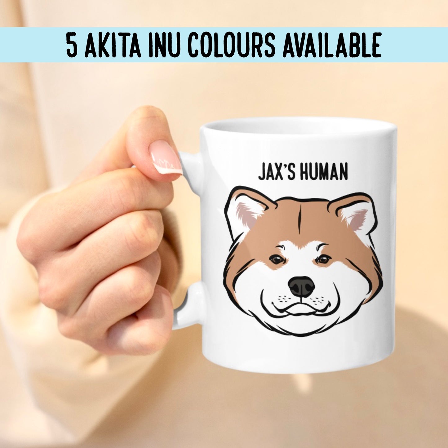 Personalised Akita Inu Mug